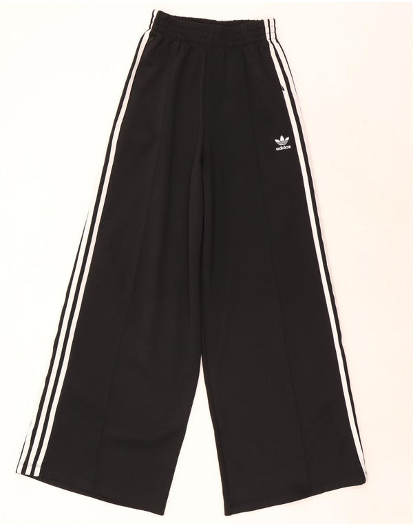 Adidas Damen-Trainingshose mit weitem Bein, UK 6, XS, Schwarz, Polyester
