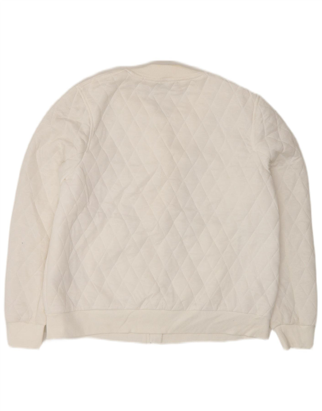 Marks & Spencer Damen Steppjacke UK 14 Large Weiß Polyester