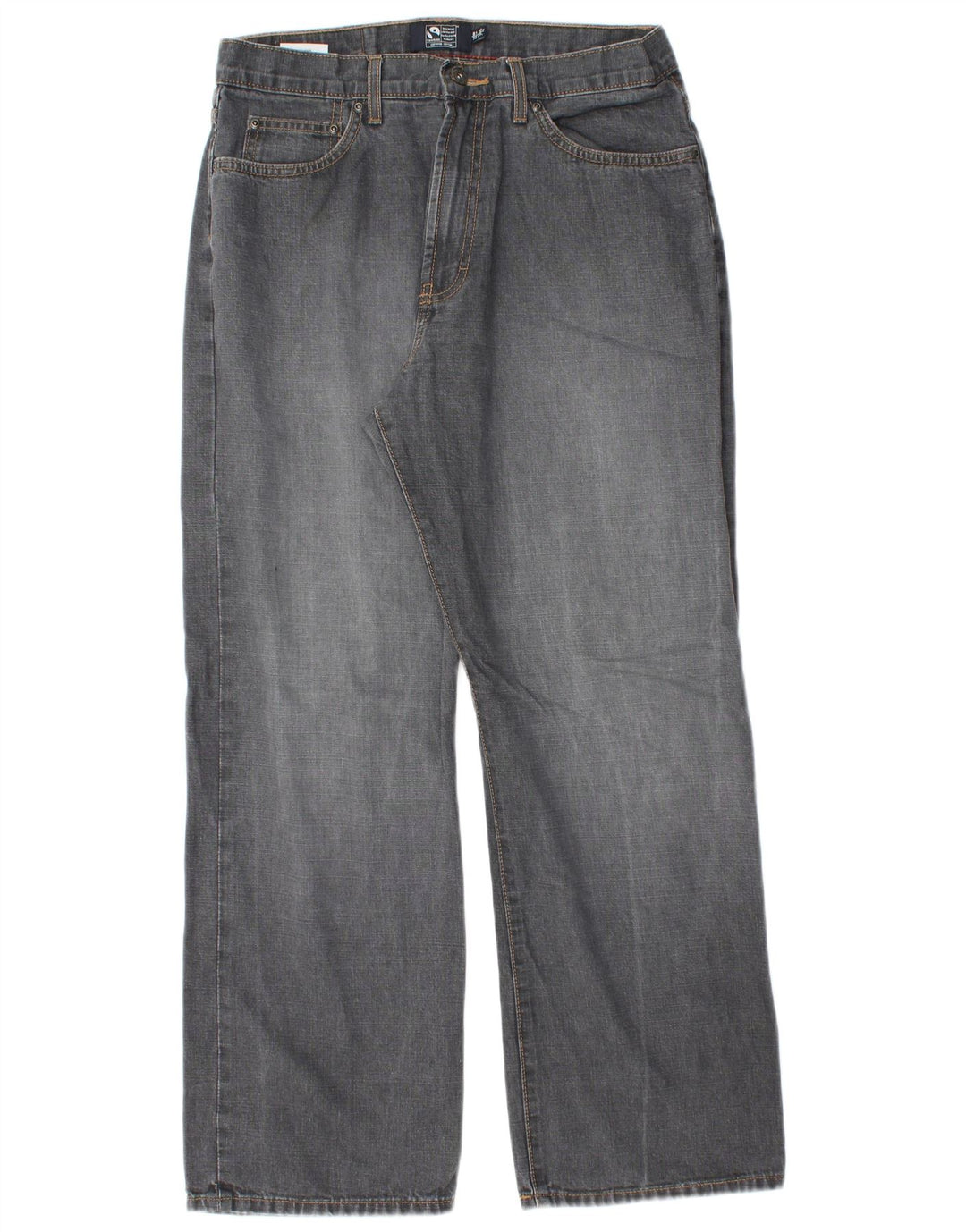 Marks & Spencer Herren Blue Harbor Straight Jeans W32 L29 Graue Baumwolle