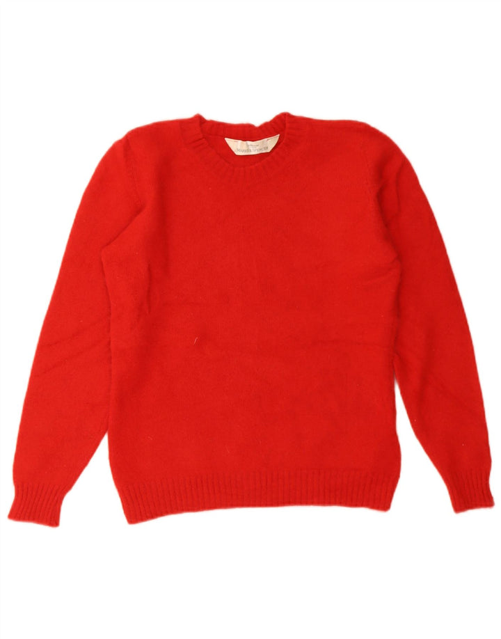 Marks & Spencer Damen Crop Pullover mit Rundhalsausschnitt, Gr. 8, Rot