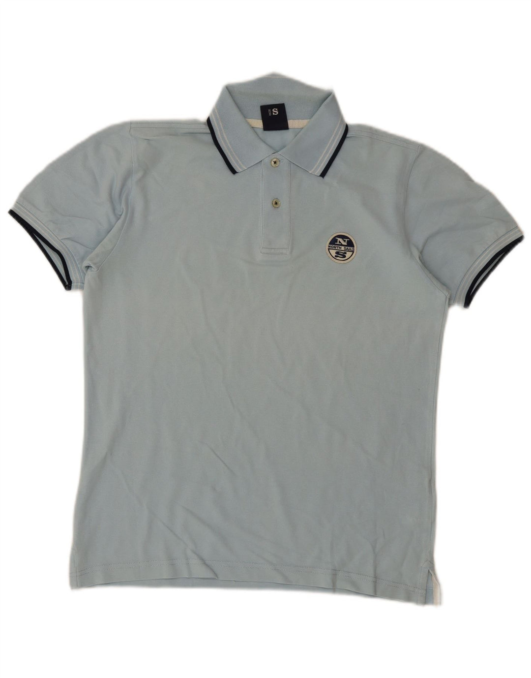 North Sails Herren-Poloshirt, kleine blaue Baumwolle