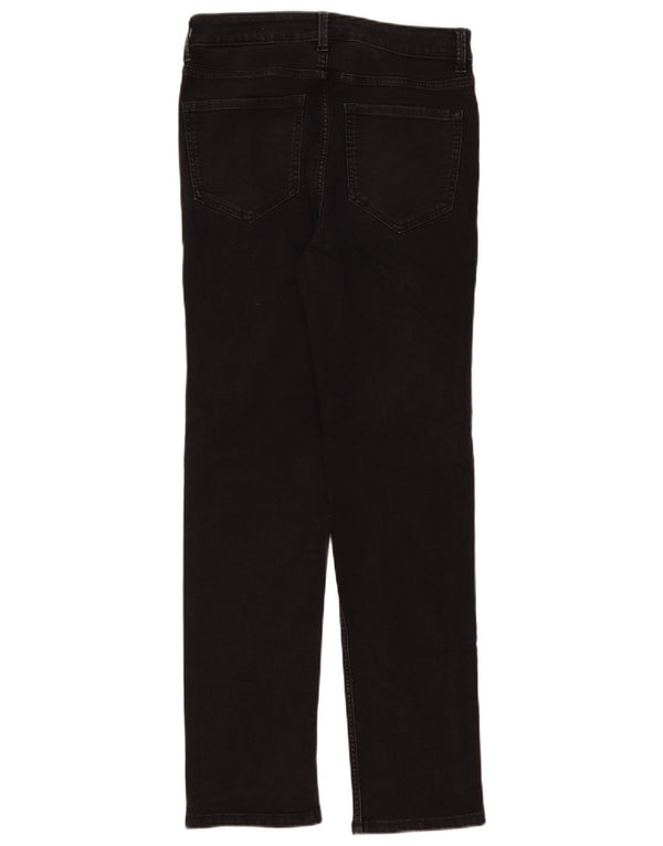 Marks & Spencer Damen The Sienna Straight Jeans UK 12 Medium W30 L30 Schwarz