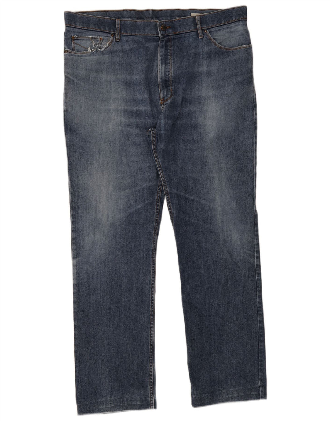 Marks & Spencer Herren-Jeans, normale Passform, gerade Passform, W40, L33, Blau, Baumwolle