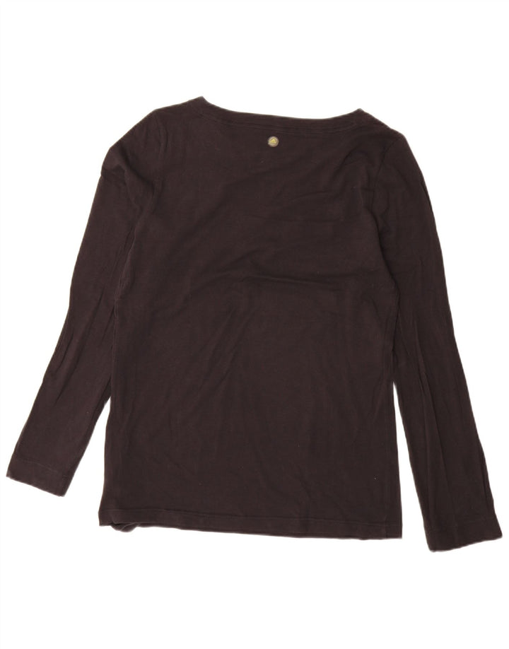 Adidas Damen Top Langarm UK 16 Large Schwarz Baumwolle