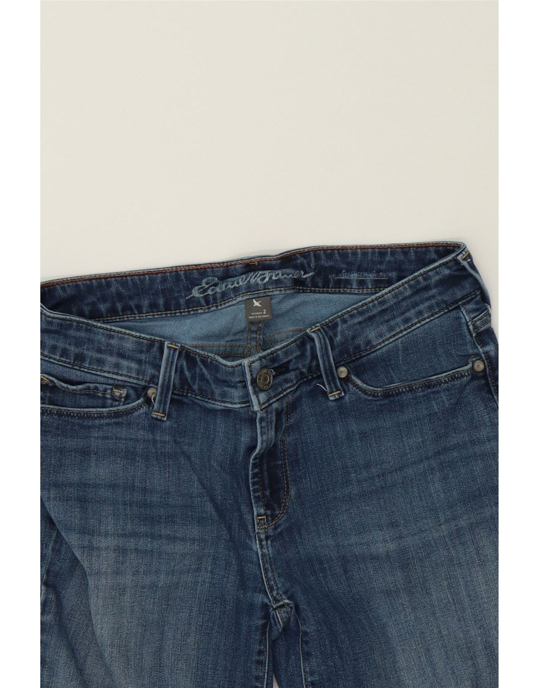 EDDIE BAUER Womens Denim Shorts US 2 XS W30 Blue Cotton Vintage Eddie Bauer and Second-Hand Eddie Bauer from Messina Hembry 