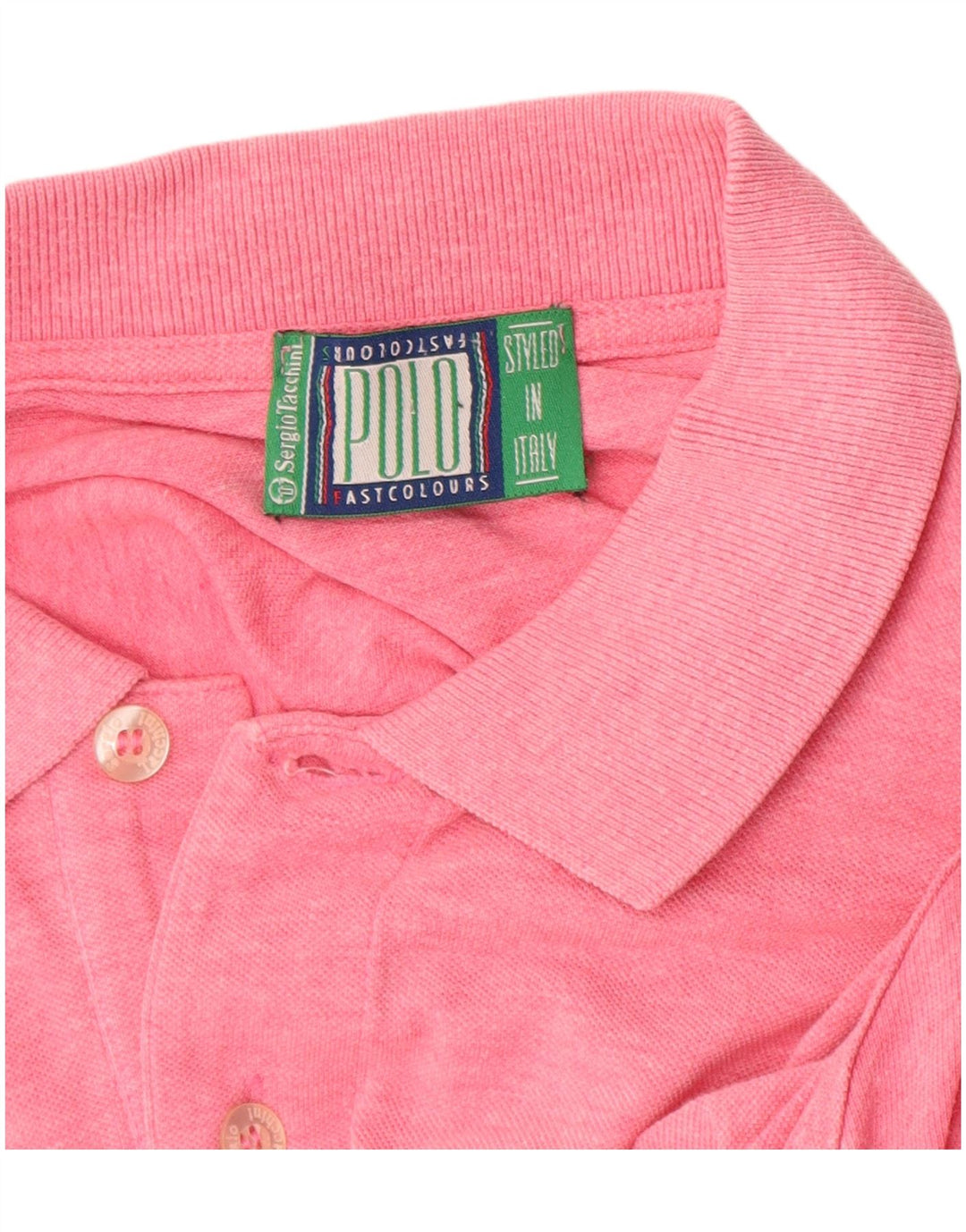 SERGIO TACCHINI Herren-Poloshirt aus mittelrosa Baumwolle