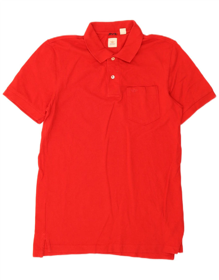 Dockers Herren-Poloshirt aus mittelroter Baumwolle