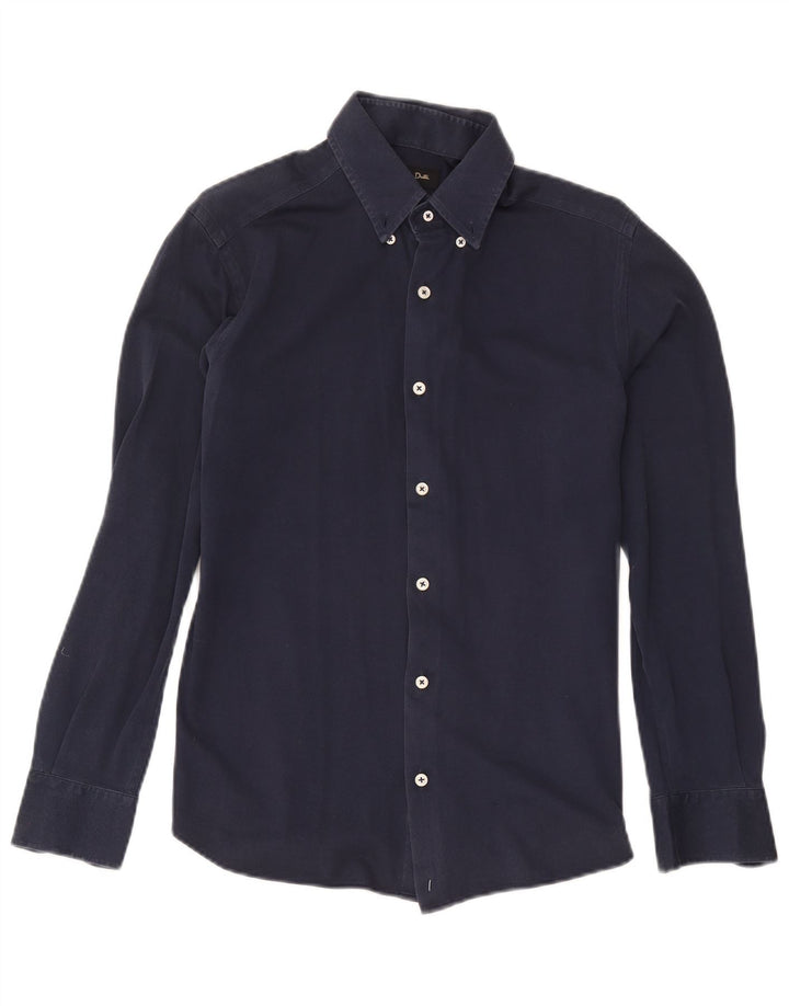 Massimo Dutti Herrenhemd Medium Marineblau