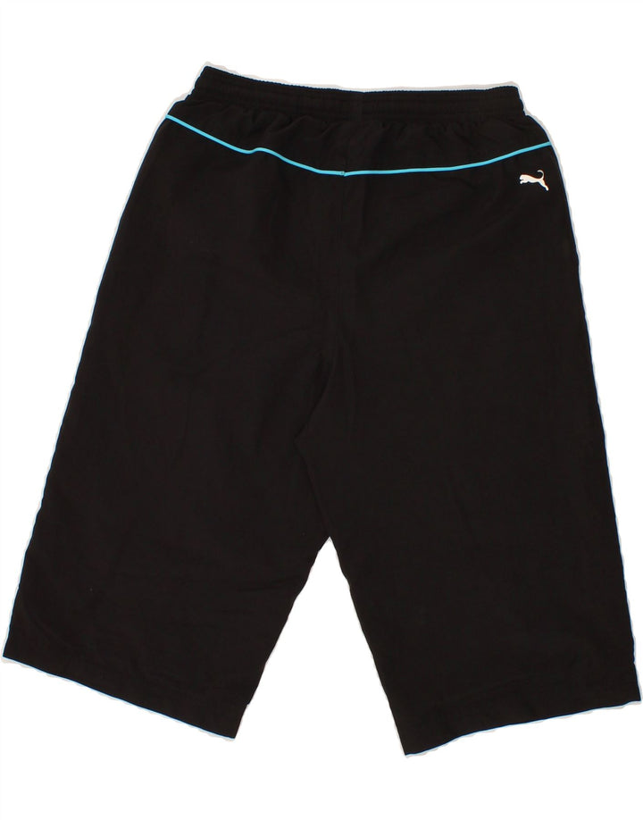PUMA Boys Graphic Sport Shorts 13-14 Years Black Polyester Vintage Puma and Second-Hand Puma from Messina Hembry 