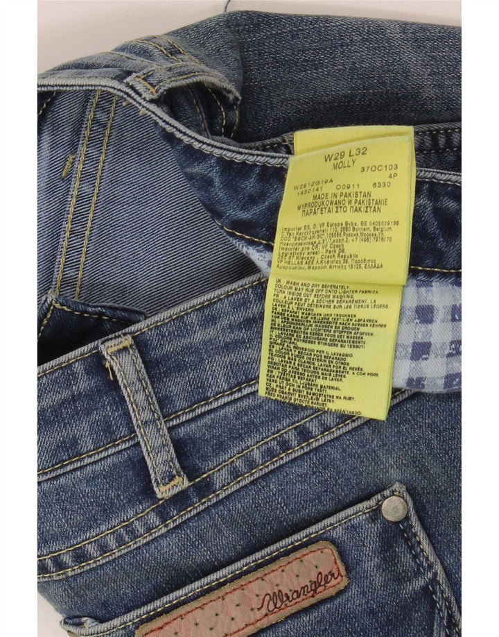 Wrangler Damen Molly Slim Jeans W29 L32 Blaue Baumwolle