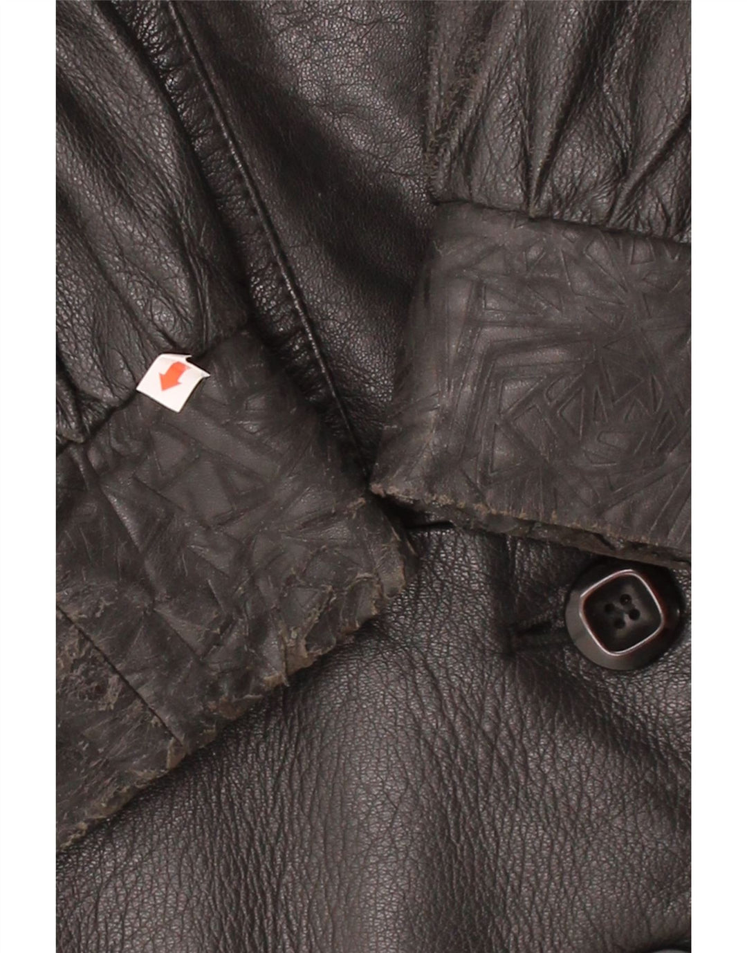ESSEBI Womens Oversized Leather Jacket IT 48 XL Black Leather Vintage Essebi and Second-Hand Essebi from Messina Hembry 