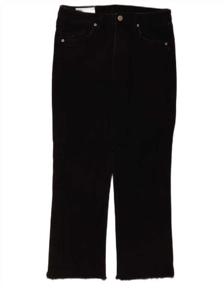 Kurze Jeans für Damen von Zara, EU 38, Größe S, W28, L25, Schwarz
