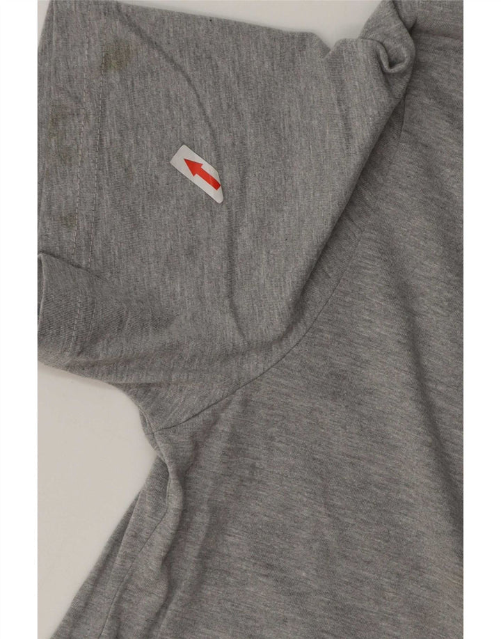 Nike Herren Athletic Cut T-Shirt-Oberteil aus mittelgrauer Baumwolle