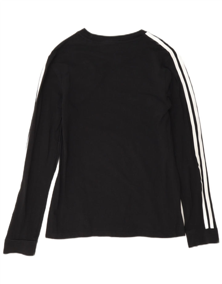 Adidas Damen Top Langarm UK 8 Small Schwarz