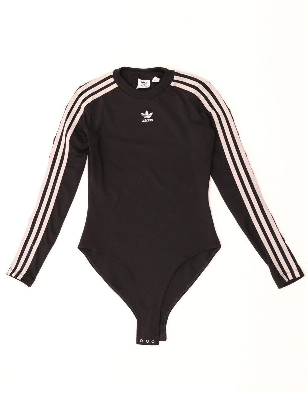 Adidas Langarm-Body für Damen, UK 8, Größe S, Schwarz, Polyester
