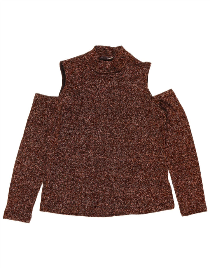 Schulterfreies Top für Damen von Marks & Spencer, Gr. 10, Größe S, braun meliert