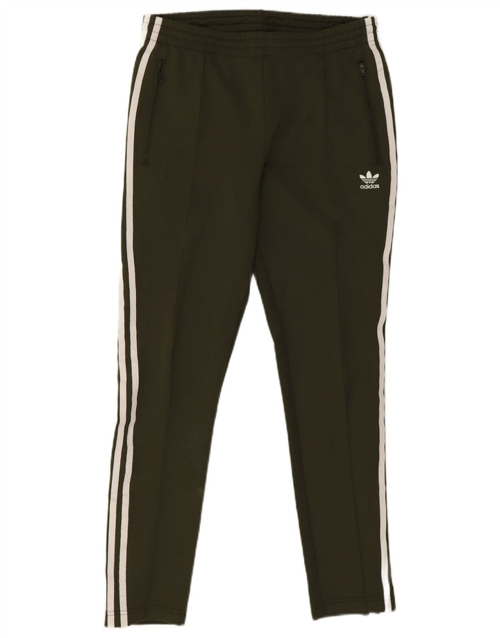 Adidas Damen Trainingshose UK 10 Small Khaki Polyester