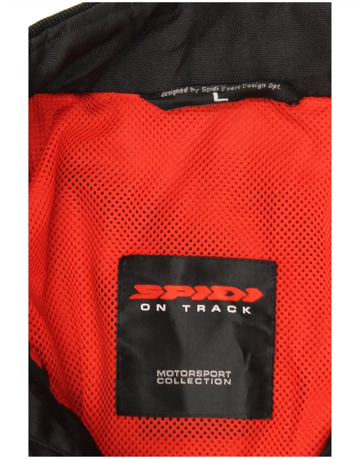 Spidi Herren Graphic Moto Racer Jacke UK 40 Large Schwarz