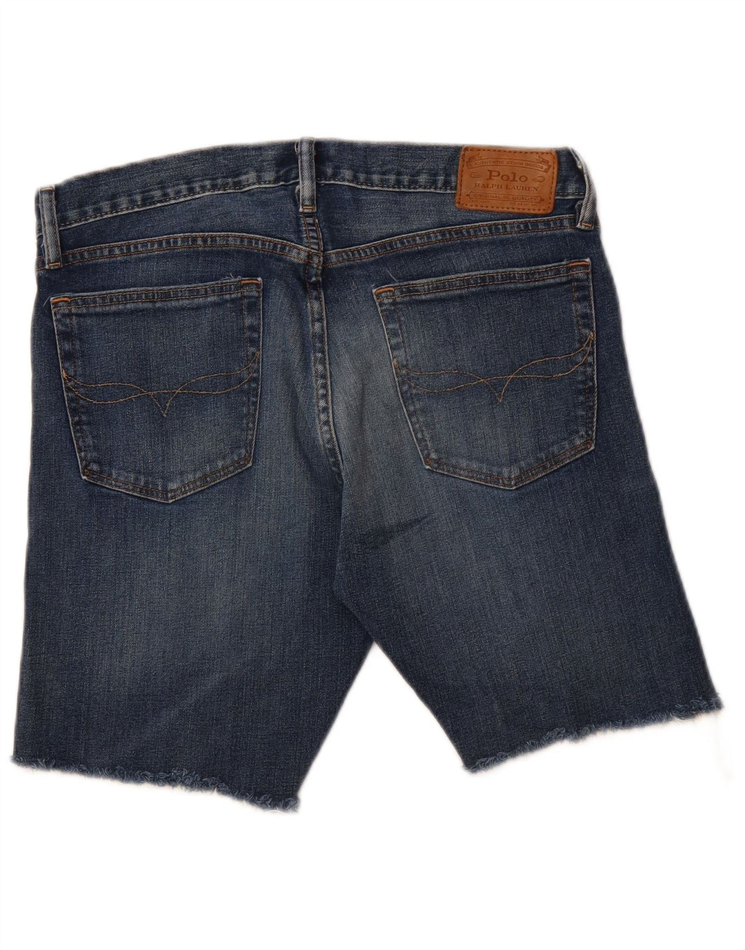 POLO RALPH LAUREN Mens Denim Shorts W31 Medium Blue Cotton