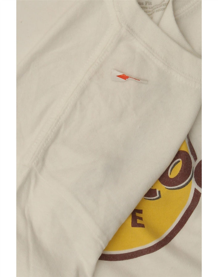 Hard Rock Cafe Herren-T-Shirt mit schöner Grafik, Größe S, aus weißer Baumwolle