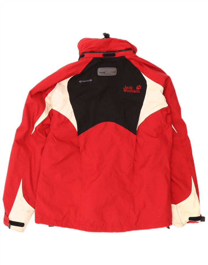 Jack Wolfskin Damen Windjacke UK 10 Small Red Colourblock