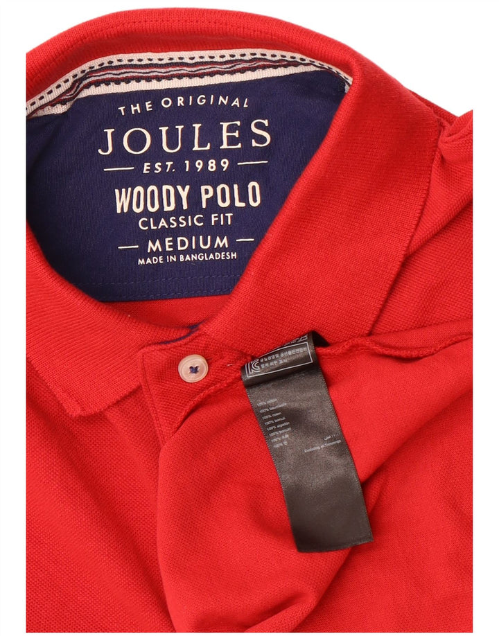 Joules Herren-Poloshirt mit klassischer Passform, mittelrote Baumwolle