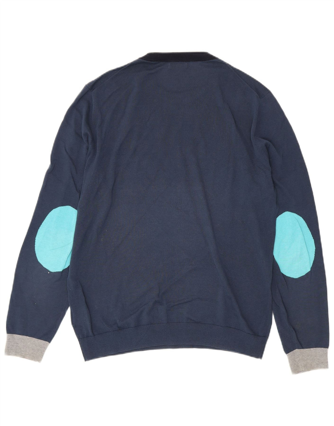 Sun68 Herren-Pullover mit Rundhalsausschnitt, groß, marineblau, Baumwolle