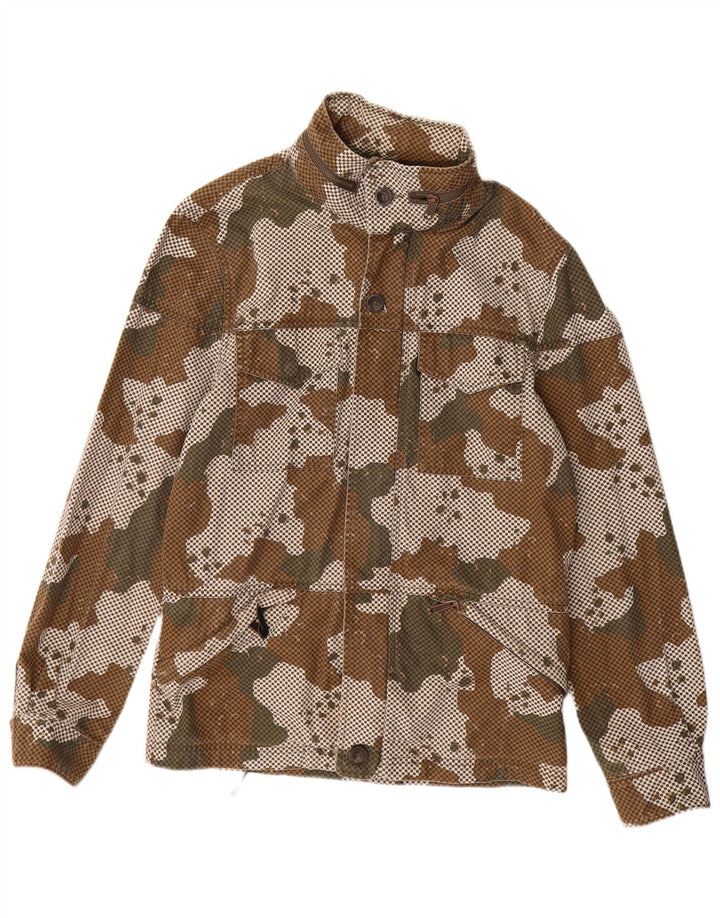 Levi's Herren-Utility-Jacke mit Kapuze, UK 36, klein, Khaki-Tarnung