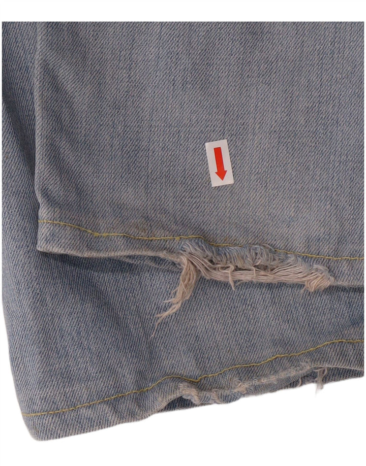 LEVI'S Herren 501 Straight Jeans W36 L31 Blaue Baumwolle