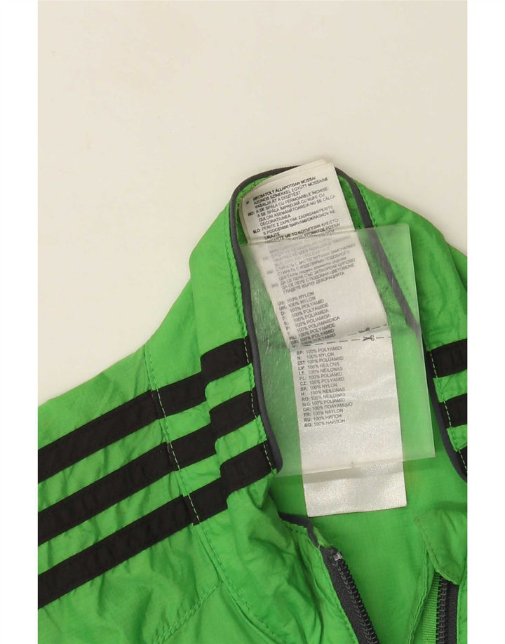 Adidas Herren-Trainingsanzug-Top-Jacke, kleines grünes Nylon