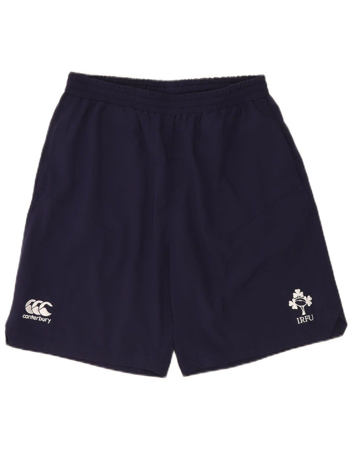 Canterbury Herren-Sport-Shorts mit Irland-Grafik, mittelmarineblaues Polyester