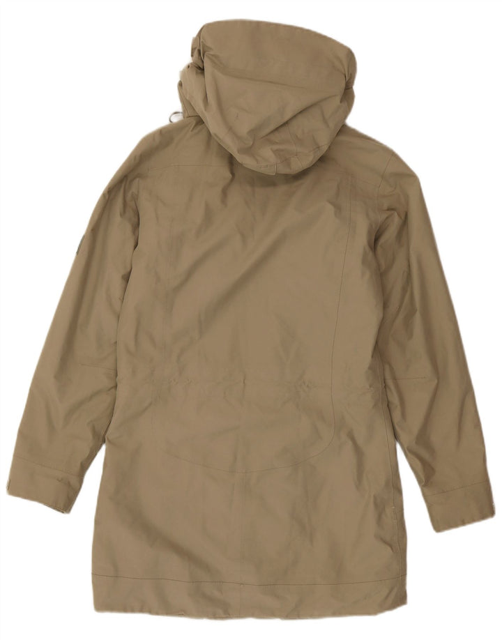 Jack Wolfskin Damen Parka mit Kapuze, UK 8, Größe S, Khaki, Polyester