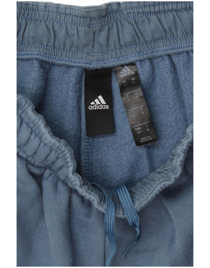 Adidas Herren-Trainingshose, Jogginghose, klein, aus blauer Baumwolle