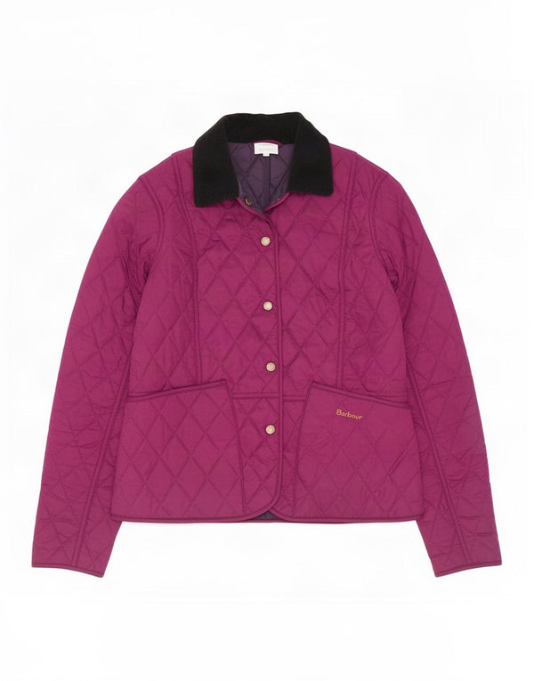Barbour Damen Steppjacke UK 8 Small Lila Polyester