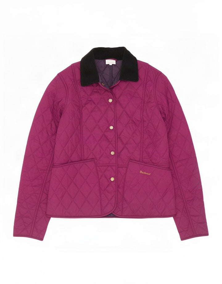 Barbour Damen Steppjacke UK 8 Small Lila Polyester