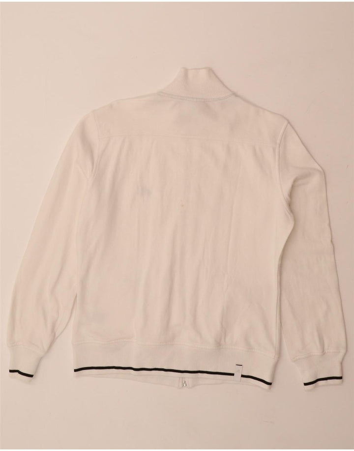 ADIDAS Herren-Trainingsanzug-Topjacke, UK 40/42, mittelweiße Baumwolle