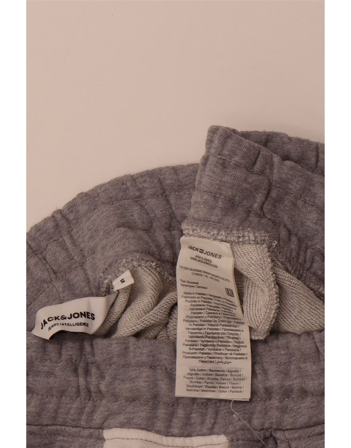 JACK & JONES Herren-Sportshorts mit Grafik, Größe S, Grau, Colourblock-Baumwolle