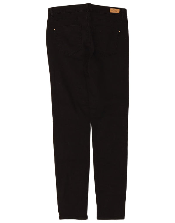 Zara Damen Trafaluc Slim Jeans EU 42 Large W32 L30 Schwarz