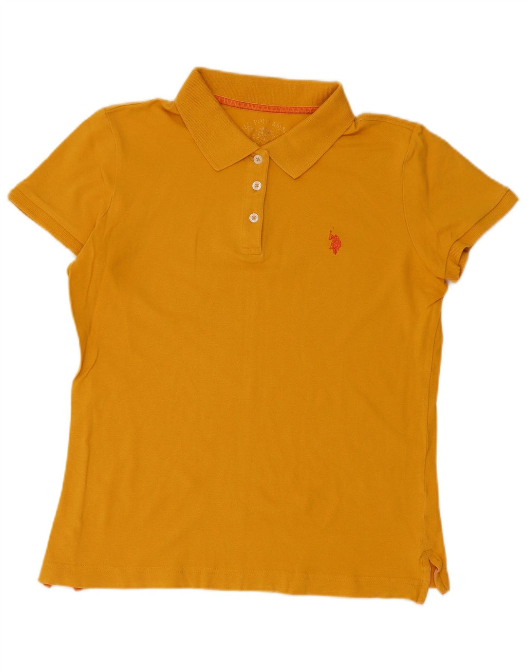 US POLO ASSN. Damen-Poloshirt UK 14 Mittelgelb