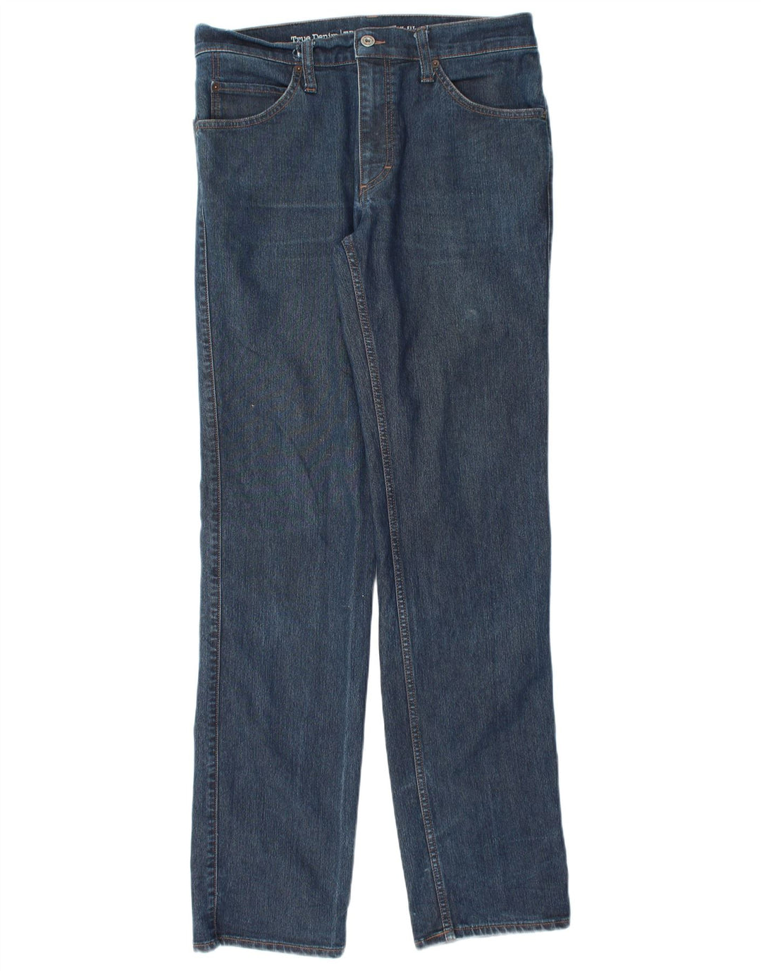 MUSTANG Herren Tramper Straight Jeans W32 L36 Marineblaue Baumwolle