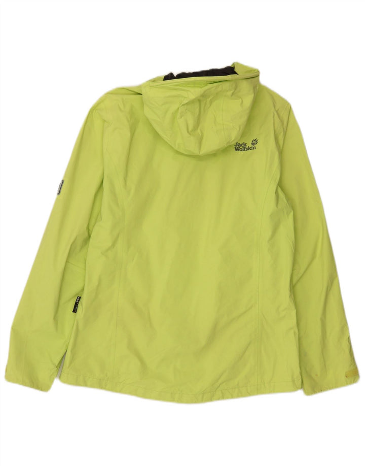 Jack Wolfskin Damen-Regenjacke mit Kapuze, UK 12/14, mittelgrün, Polyamid