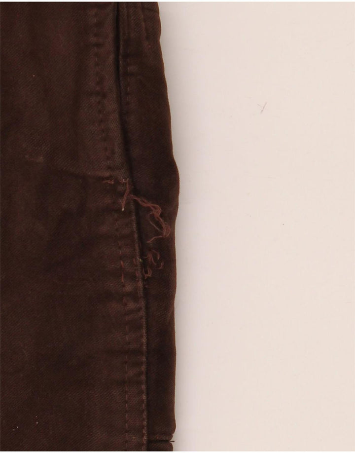 Vintage Herren-Windbreaker-Jacke IT 54 2XL Braune Colourblock-Baumwolle