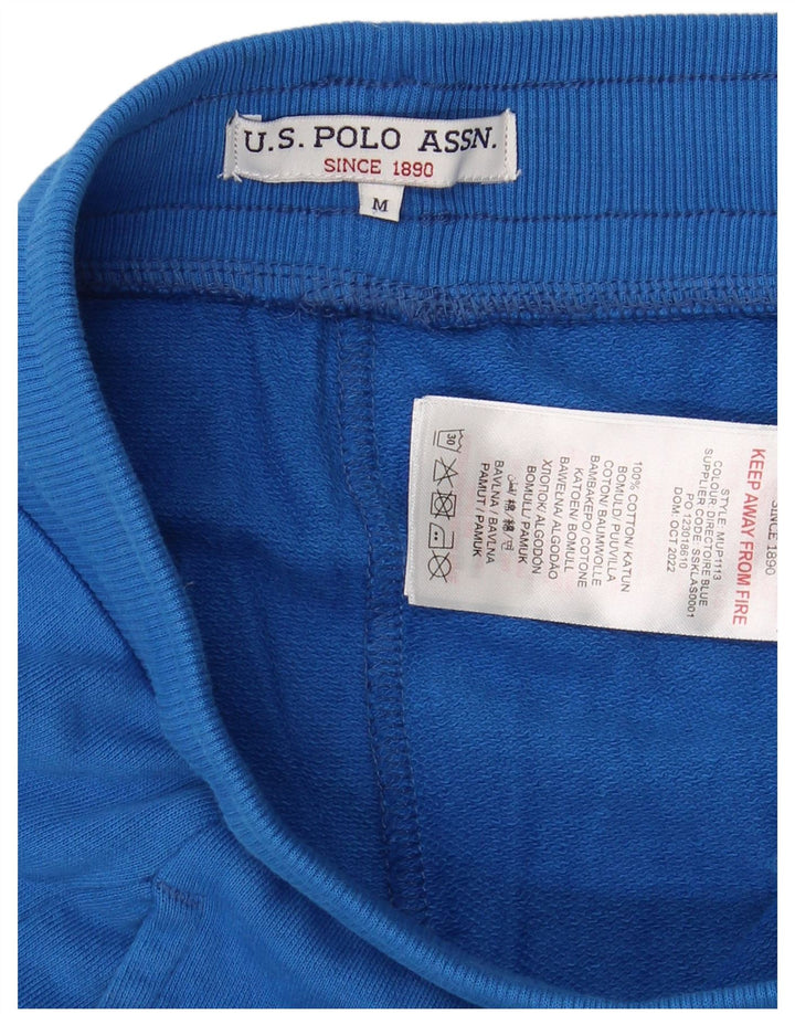 US POLO ASSN. Herren-Sportshorts aus mittelblauer Baumwolle