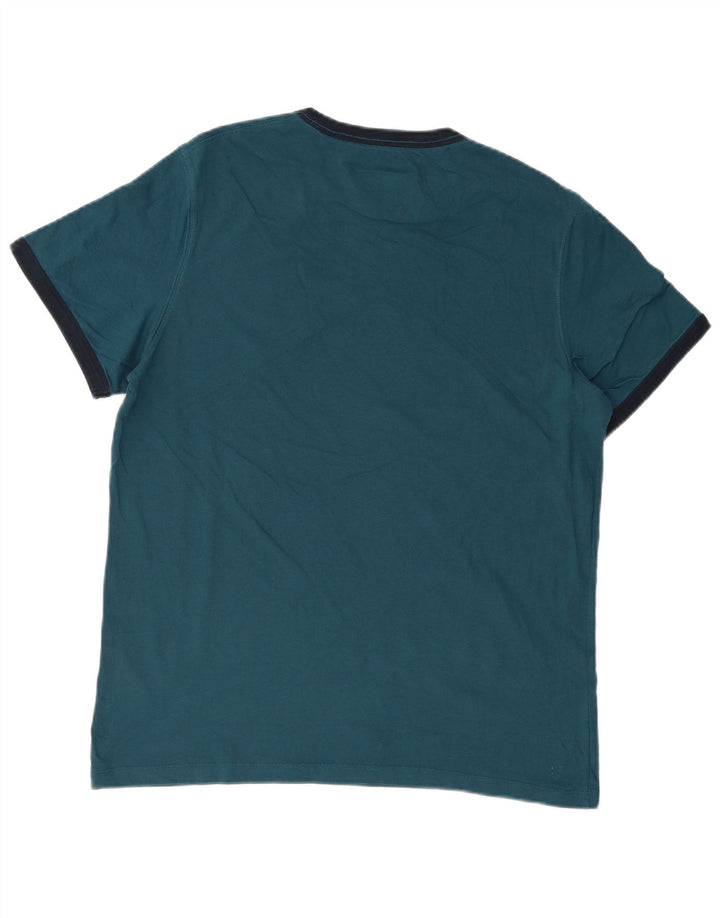 TIMBERLAND Herren Coupe Standard Regular Fit Grafik-T-Shirt-Oberteil, Größe L, Blau