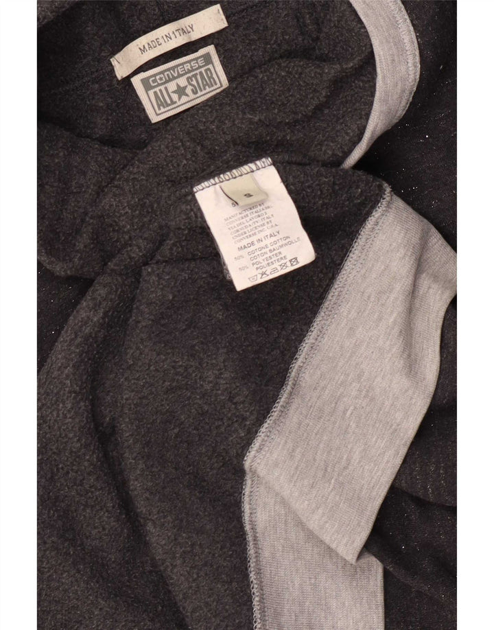 Converse Damen Grafik-Sweatshirtpullover UK 10 Small Grau Farbblock