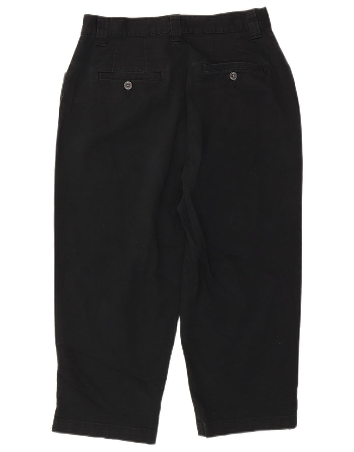 LEE Damen-Caprihose mit hoher Taille, konisch zulaufend, US 6, M, W30, L20, Schwarz