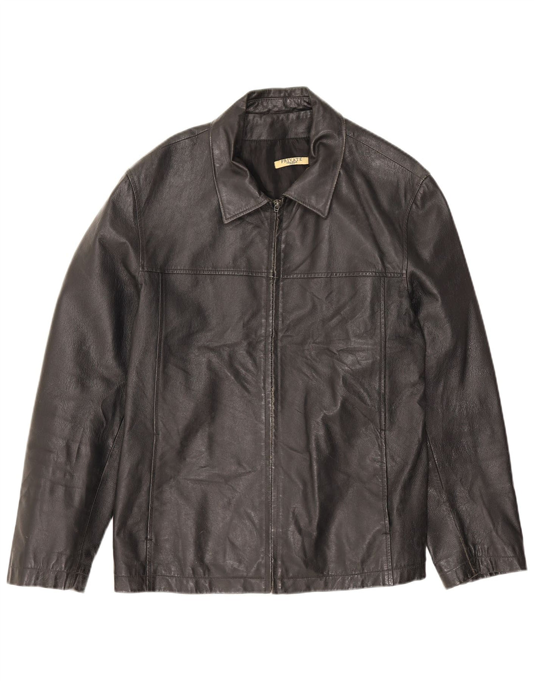 Private Herren Lederjacke IT 52 XL Schwarz