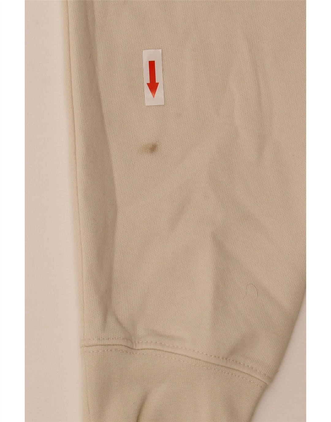 Zara Herren-Pullover mit Rollkragen, Größe S, cremefarbene Baumwolle