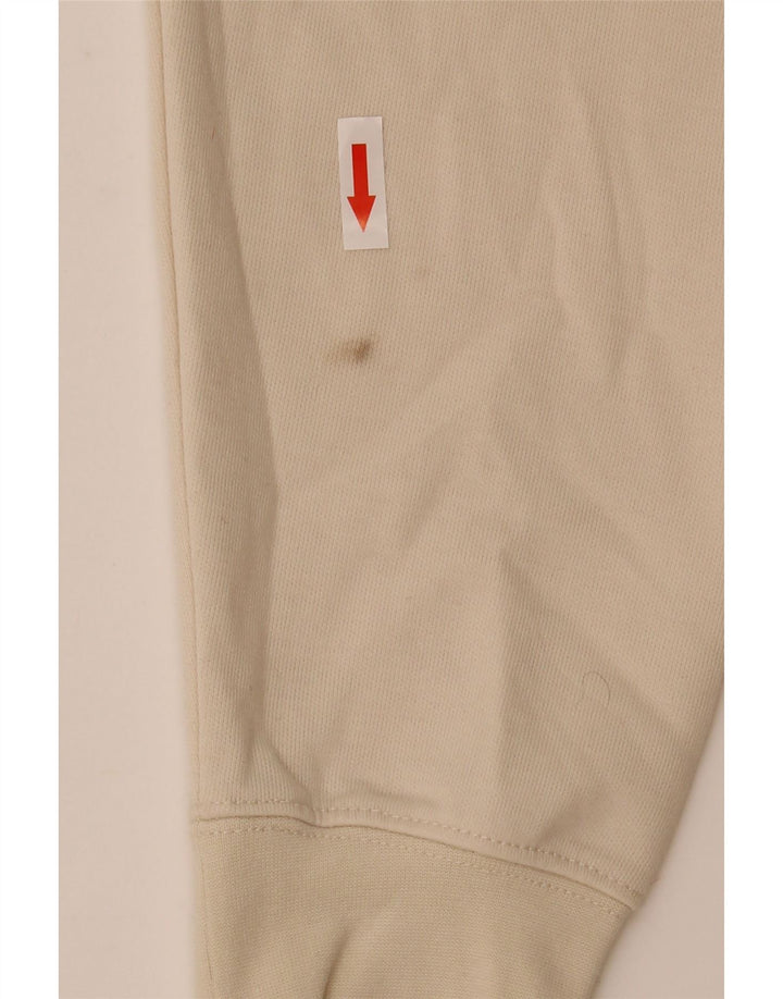 Zara Herren-Pullover mit Rollkragen, Größe S, cremefarbene Baumwolle