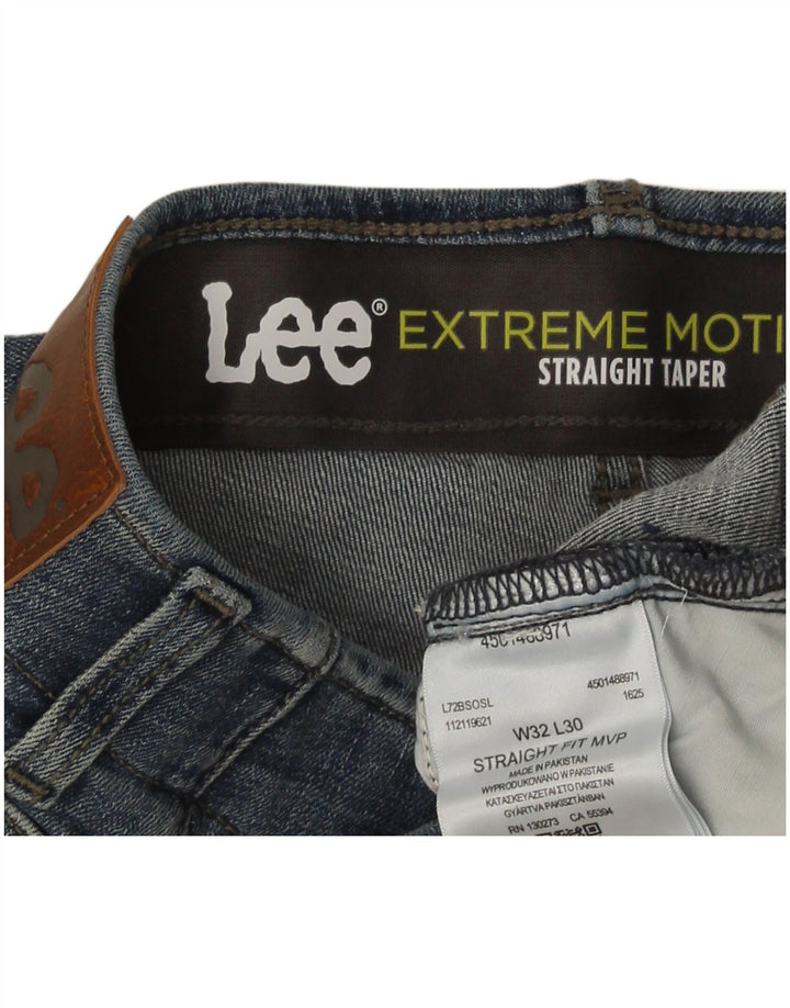 Lee Herren Flex Tapered Straight Jeans W32 L30 Blaue Baumwolle